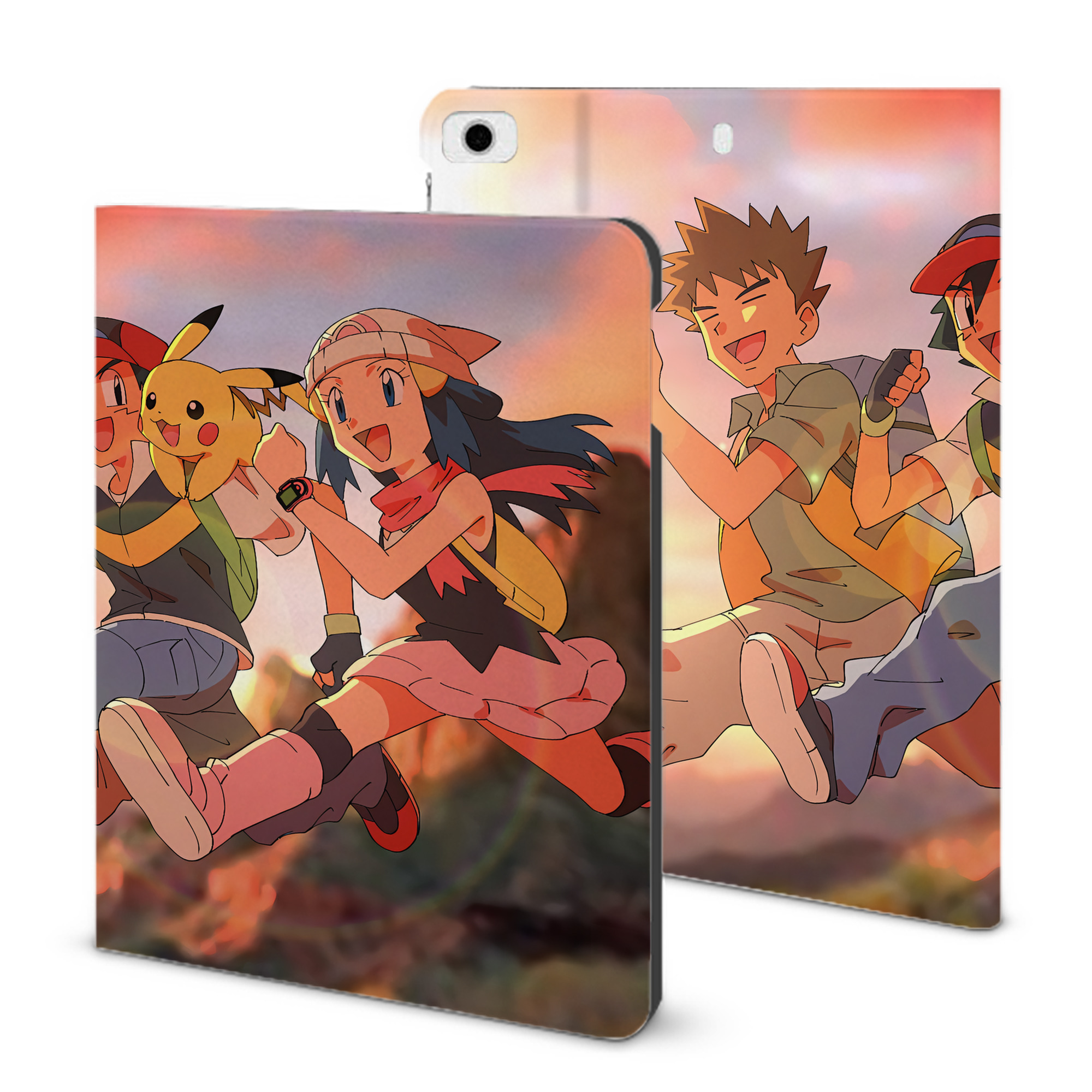 （画像用） ポケットモンスター Pokémon IPad ケース ブック型 PUレザー TPU 耐衝撃 軽量 薄型 ペン収納なし 全面保護 IPad 各モデル対応
